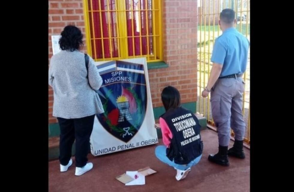 Una mujer quiso dejar marihuana para su hijo preso en la cárcel de Oberá