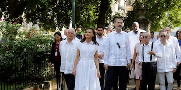 Los reyes de España recorrieron la Habana Vieja\u002E