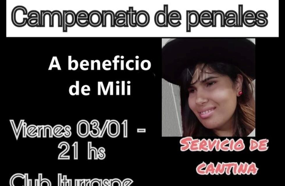 Organizan eventos solidarios para colaborar con Mili