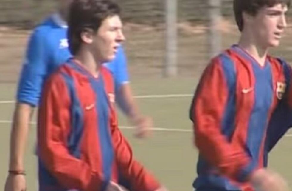 Barcelona difundió imágenes inéditas de los comienzos de Lionel Messi en La Masía