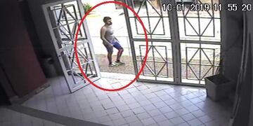 Cámara de seguridad\nCrédito: Policía Gualeguaychú