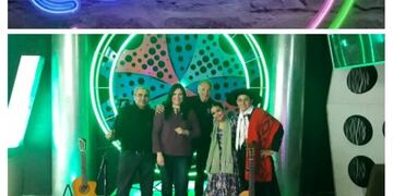 El trío Amalgama de pueblos en Canal 10