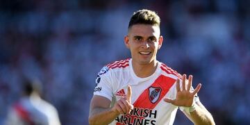 Santos Borré anotó el primero para River (Foto:Télam)