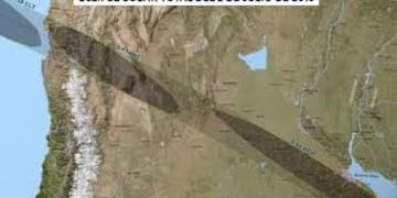 La franja de la sombra proyectada, cruzará la zona centro de Argentina\u002E