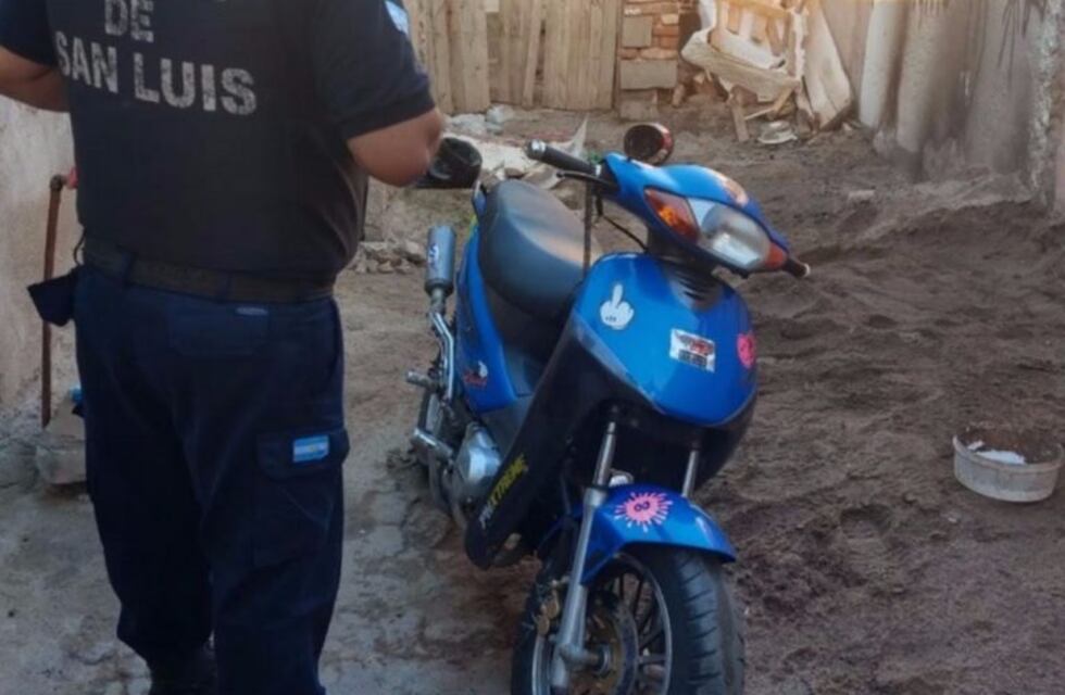 San Luis: los atraparon por robar una moto