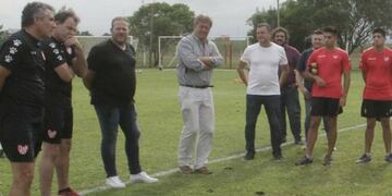 El presidente Albirrojo puso en funciones a Diego Cagna\u002E Y mira para adelante\u002E