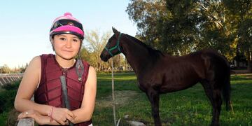 Florencia Giménez, la yoqueta mendocina que sufrió un accidente en el Hipódromo de Palermo y se encuentra internada en Terapia Intensiva.