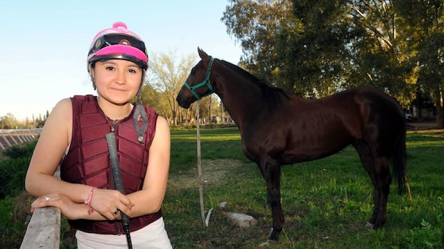Florencia Giménez, la yoqueta mendocina que sufrió un accidente en el Hipódromo de Palermo y se encuentra internada en Terapia Intensiva.