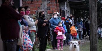 Organizaciones sociales se manifiestan en el microcentro (Twitter)