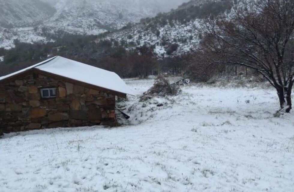 Se registraron intensas nevadas en Villa Ventana y en la zona