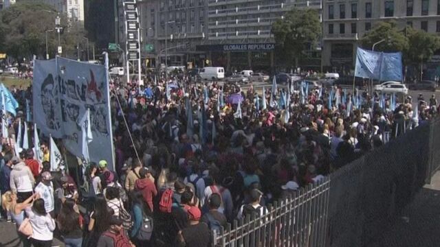 Marcha contra el gatillo fácil\u002E (captura)