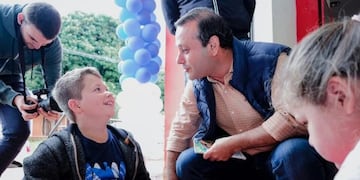 Oscar Herrera Ahuad en un encuentro de Agricultura Familliar\u002E (Misiones Online)