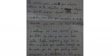 La desgarradora carta de un niño autista que sufría bullying por parte de un profesor (Foto: captura Facebook)