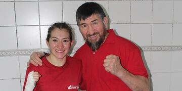romina guchapani junto a su padre Raúl guichapani