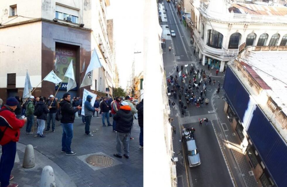 Trabajadores tercerizados del sector agroexportador se manifestaron frente al Ministerio de Trabajo de la Nación
