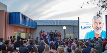 Alberto Rodríguez Saá inauguró el Hospital de Fortuna\u002E Foto: ANSL\u002E