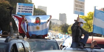 Marcha 17A: masiva concentración en el Obelisco (Foto: Federico Lopez Claro)