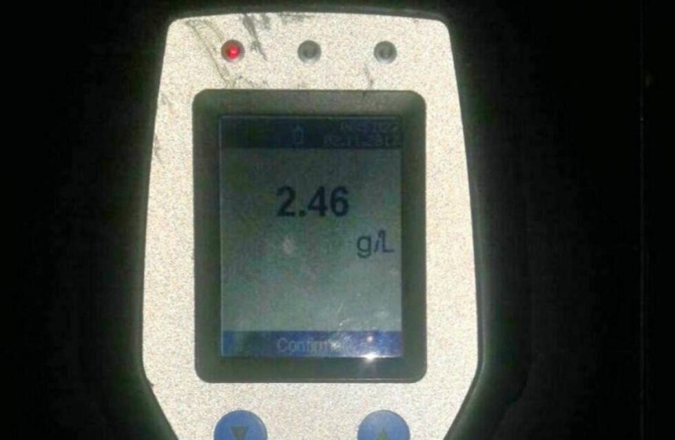 Demoraron a un camionero que circulaba con altísimo porcentaje de alcohol en sangre