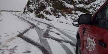 Así nevó en San Luis por segunda vez en el año\u002E