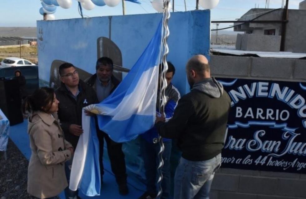 Barrio de Caleta Olivia fue bautizado con el nombre de" Ara San Juan"