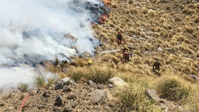 Incendios en Villa de Merlo. Foto: Municipalidad de Merlo.