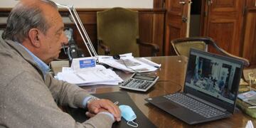 Sánchez se reunió virtualmente con Axel Kicillof