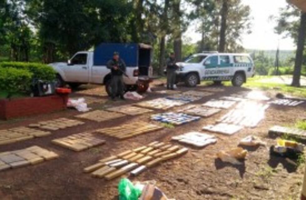 Secuestran 836 kilos de marihuana abandonada en la selva misionera