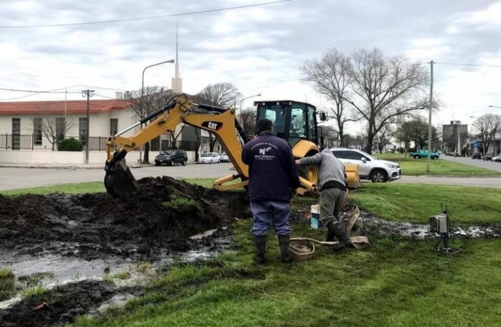 Quedó reparada la pérdida en un caño maestro en avenida 59