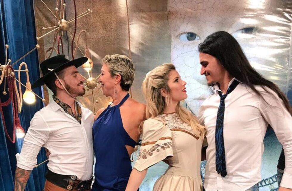 Federico Bal y Laurita Fernández lucieron vestuario rosarino para bailar zamba en Showmatch