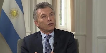 El presidente Mauricio Macri, durante una entrevista para CNN\u002E