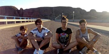 Dania Gualpa, turista varada en San Rafael con la familia