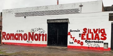 Campaña violenta: pintadas e insultos contra Alfaro y Silvia Elías\u002E (Web)