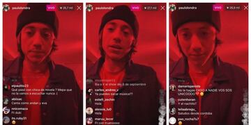 Paulo Londra presentó temas nuevos en un Instagram Live\u002E