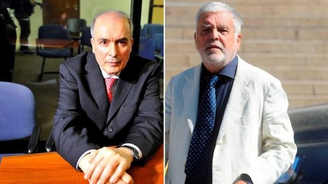 José López y Julio De Vido (Fotos: Clarín)