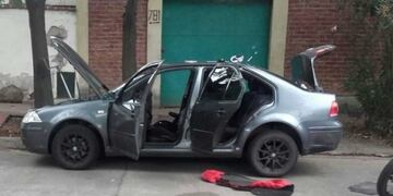 Droga en auto robado