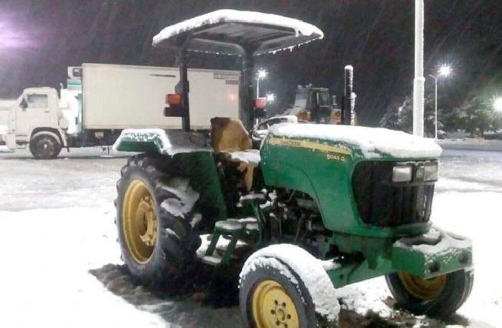 La Pampa: la madrugada del sábado trajo nieve para Gobernador Duval