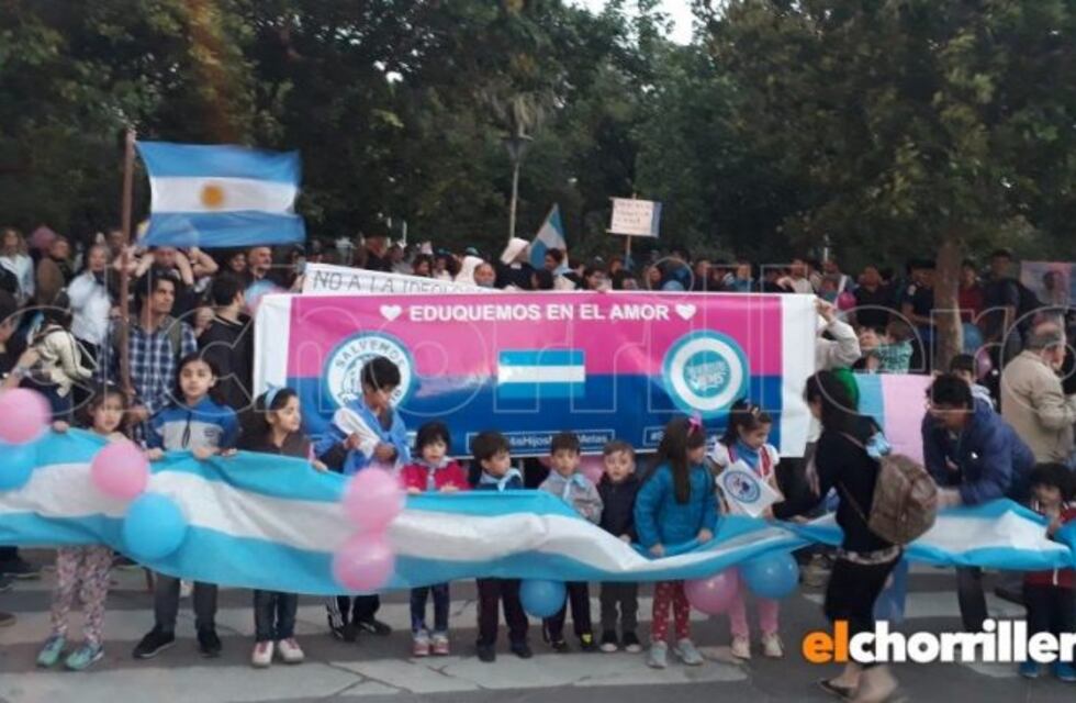 En San Luis marcharon contra la Ley de Educación Sexual Integral