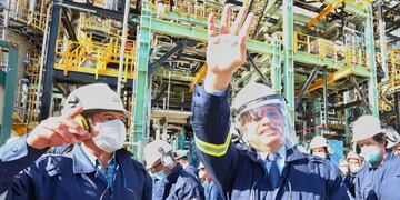 Alberto Fernández en Axion\u002E (Foto: Presidencia de la Nación)
