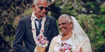 Amor a primera vista: se casaron a la media hora de conocerse y cumplen 58 años juntos (Foto: Humans of Bombay)
