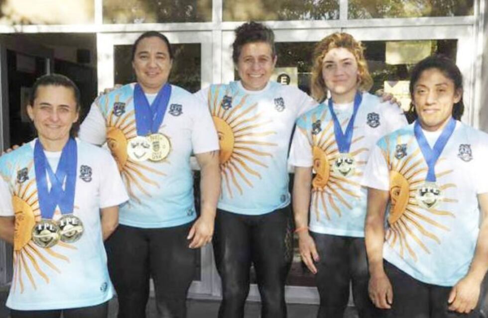 La selección argentina, con cuatro pampeanas, segunda en el mundial de powerlifting