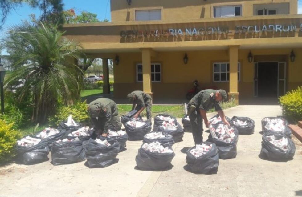 Secuestro de cigarrillos de contrabando por un millón y medio de pesos