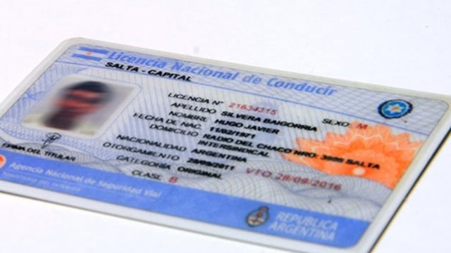 Carnet de conducir Salta