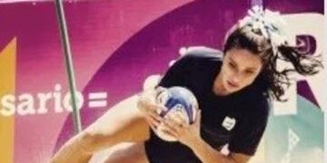 María Paula Pedrozo a Lima con la Selección Femenina de Rugby Seven de la que es capitana\u002E (WEB)