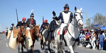 Recreación del Éxodo Jujeño, en San Salvador de Jujuy