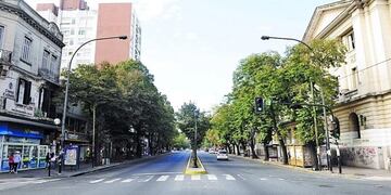 Mendoza con las calles vacías por la cuarentena