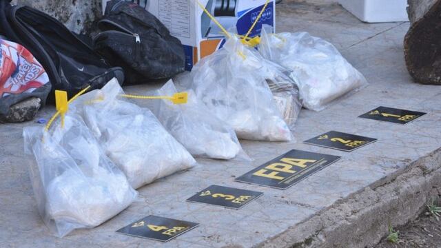 Droga secuestrada a Carlos Martínez