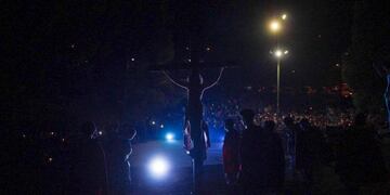 Vía crucis viviente en Punta Alta
Foto: Marcos Bolda