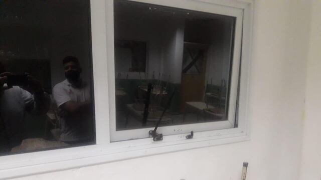 Robo en una escuela de La Cumbre. (Foto: Facebook / Pablo Alicio).