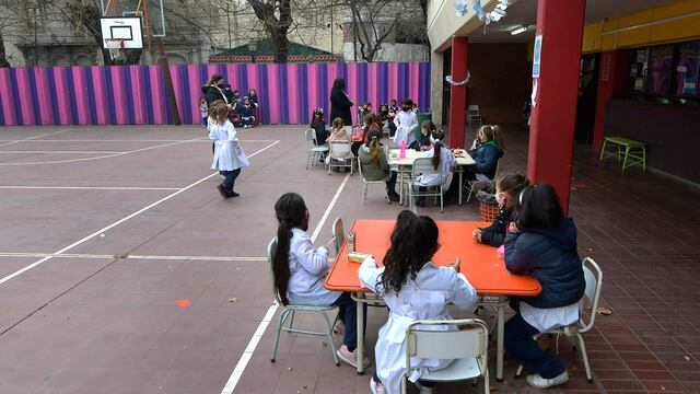 Presencialidad total: volvieron los chicos de toda la primaria a las escuelas de Mendoza. (Foto: Orlando Pelichotti)