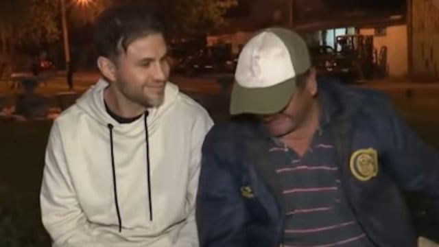 El reencuentro entre Gastón y Juan.